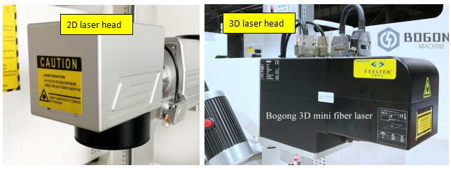 What is the difference between 2D, 3D laser and 2.5D Laser Marking Machine? 7 2d and 3D Laser head