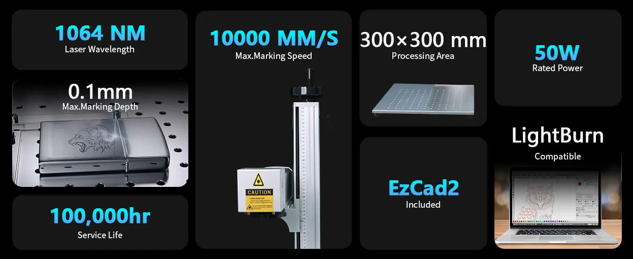 Best Laser Engraving Machines for Small Business (2025 Review) 3 Best-Laser-Engraving-Machines-for-Small-Business-(2025-Review) All-in-One Laser Marking Machine 50W Split Mini Fiber Laser