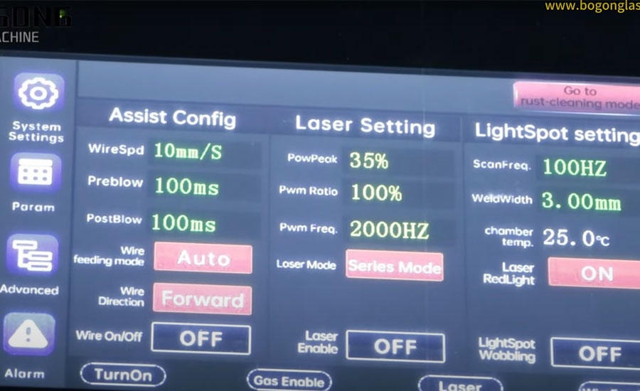 How Does a Laser Welding Machine Work? 6 How-Does-a-Laser-Welding-Machine-Work-Parameter Configuration and Wire Pre-Feed