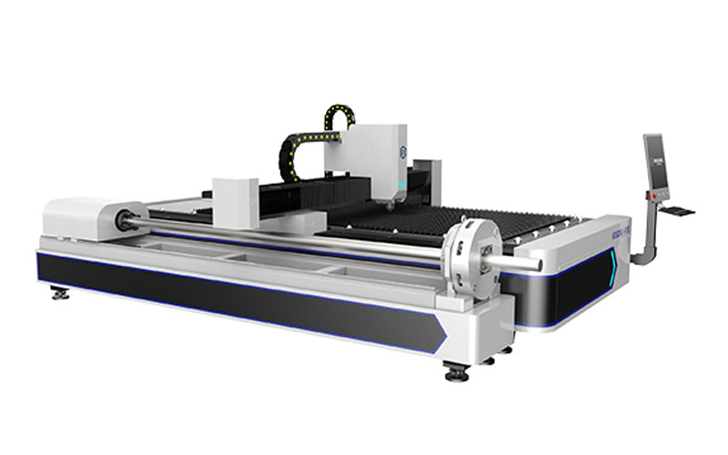 Automazione del taglio laser nella produzione intelligente 6 Automatizzando il taglio laser nella produzione di marmi, la macchina per il taglio laser in fibra combinata di piastre e tubi è stata automatizzata.