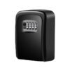 All-Black Wall Mount Key Lock Box with Recessed Four-Dial Control All-Black Wall Mount Key Lock Box with Recessed Four-Dial Control