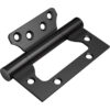 Black Non-Mortise Door Hinge with Nesting Leaf Design Black Non-Mortise Door Hinge with Nesting Leaf Design