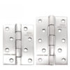 Brushed Silver Butt Door Hinge with Countersunk Fixing Holes Brushed Silver Butt Door Hinge with Countersunk Fixing Holes