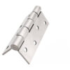 Brushed Silver Butt Door Hinge with Countersunk Fixing Holes Brushed Silver Butt Door Hinge with Countersunk Fixing Holes