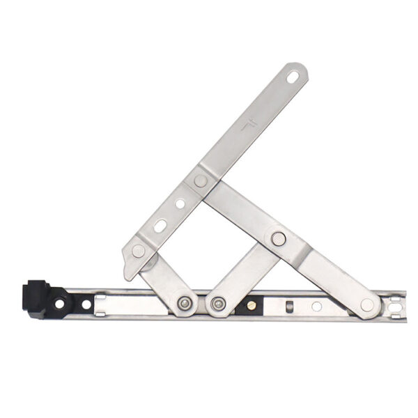 Compact Four-Bar Window Friction Stay with Black End Stop Compact Four-Bar Window Friction Stay with Black End Stop