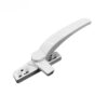 Curved Lever Blade-Drive Window Handle with Covered Fixings Curved Lever Blade-Drive Window Handle with Covered Fixings