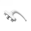 Curved Lever Window Handle with Twin Rear Mounting Tabs