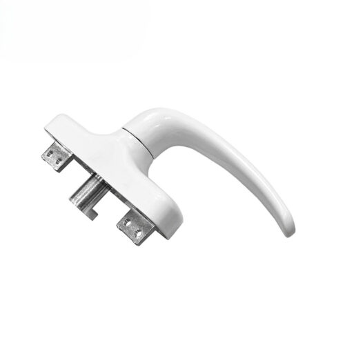 Curved Lever Window Handle with Twin Rear Mounting Tabs Curved Lever Window Handle with Twin Rear Mounting Tabs