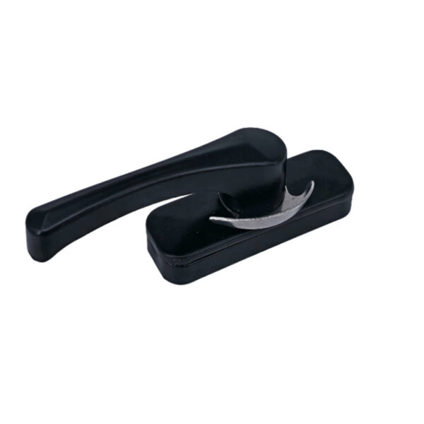 Curved-Lever Window Sash Lock with Exposed Sweep Cam