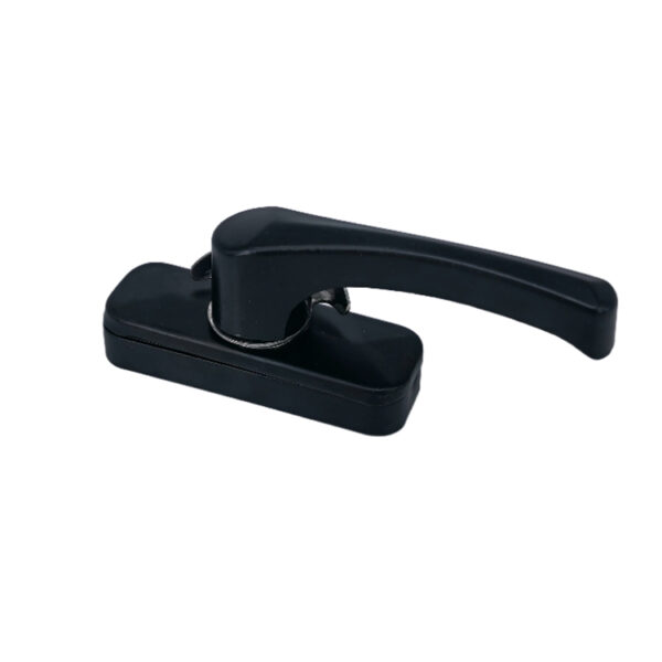 Curved-Lever Window Sash Lock with Exposed Sweep Cam