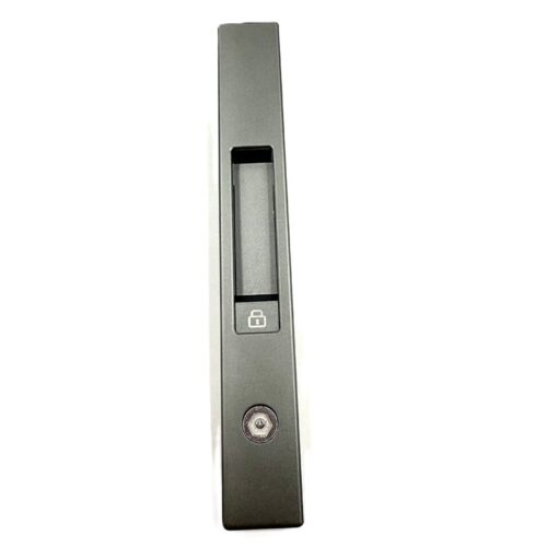 Dark Gray Recessed Touch Lock with Long Flush Pull Dark Gray Recessed Touch Lock with Long Flush Pull