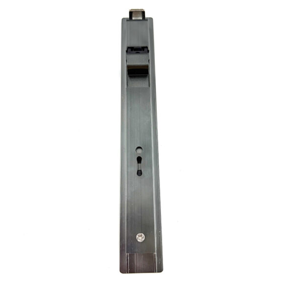 Dark Gray Recessed Touch Lock with Long Flush Pull