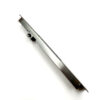 Dark Gray Recessed Touch Lock with Long Flush Pull
