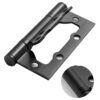 Decorative Non-Mortise Door Hinge with Contoured Nesting Leaf