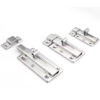 Elongated Guide Surface Slide Bolt Lock with Wrapover Keeper