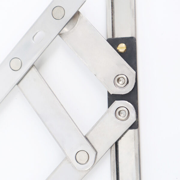 Extended-Arm Friction Stay Window Hinge with Adjustable Slider
