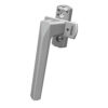 Faceted Casement Window Handle with Concealed-Fixing Base