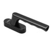 Finger-Contoured Casement Window Handle with Capsule-Shaped Base