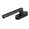 Finger-Contoured Casement Window Handle with Capsule-Shaped Base