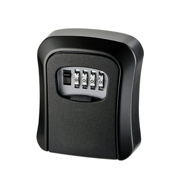 Flat-Panel Four-Dial Wall Mount Key Lock Box with Side Release