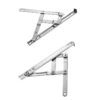 Fold-Flat Four-Bar Window Friction Stay with Offset Linkage Fold-Flat Four-Bar Window Friction Stay with Offset Linkage