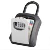Four-Dial Portable Key Lock Box with Flexible Hanging Loop Four-Dial Portable Key Lock Box with Flexible Hanging Loop