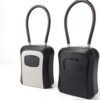 Four-Dial Portable Key Lock Box with Flexible Hanging Loop Four-Dial Portable Key Lock Box with Flexible Hanging Loop