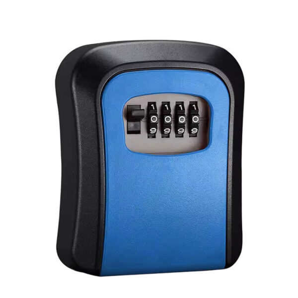 Four-Dial Wall Mount Key Lock Box with Color Front Panel