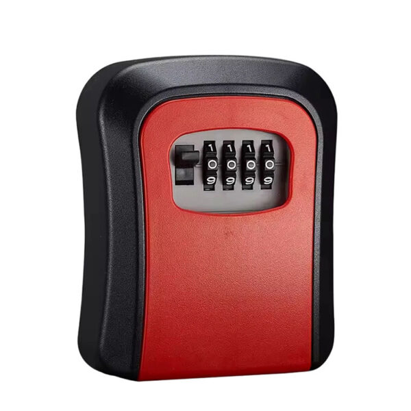 Four-Dial Wall Mount Key Lock Box with Color Front Panel