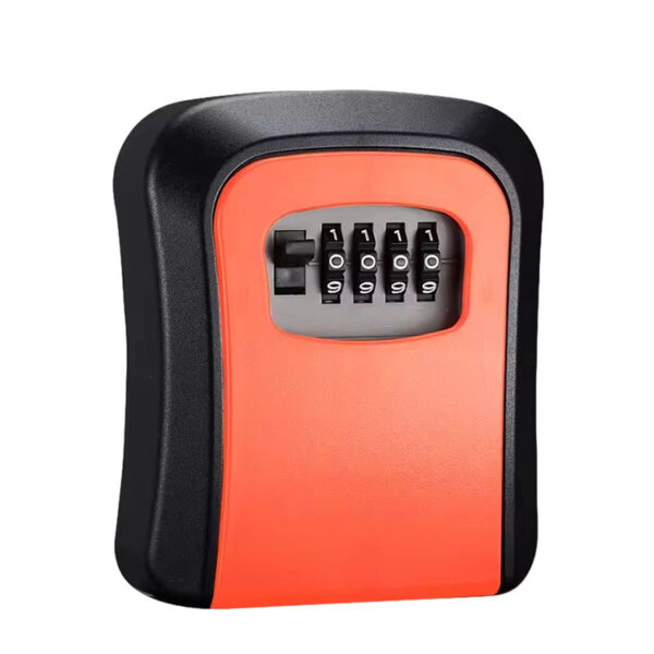 Four-Dial Wall Mount Key Lock Box with Color Front Panel