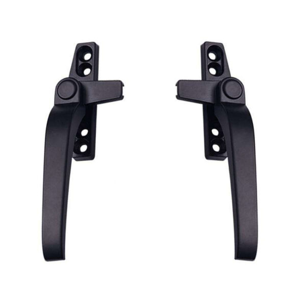 Handed Window Lever Handle with Split Four-Hole Mounting Base