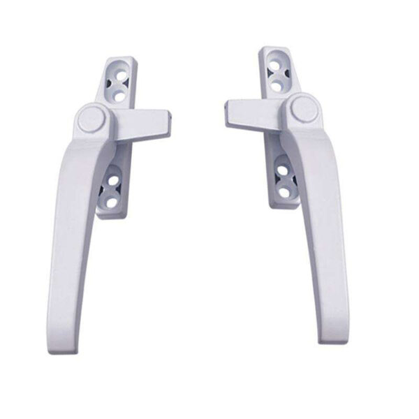 Handed Window Lever Handle with Split Four-Hole Mounting Base