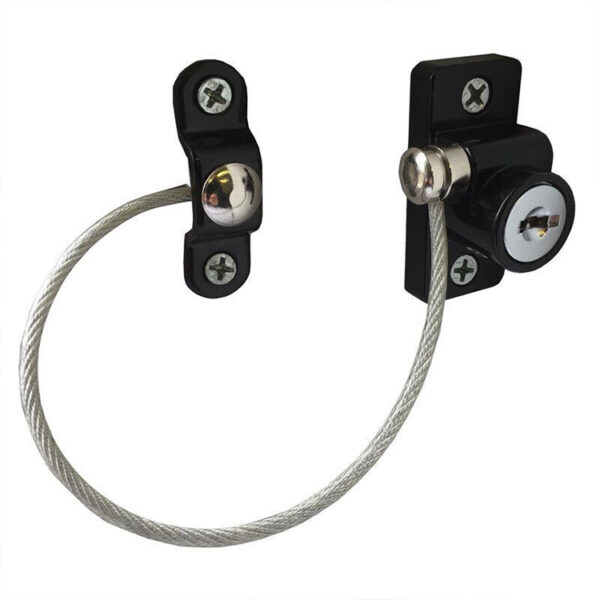 Key-Locking Cable Casement Restrictor with Separate Anchor