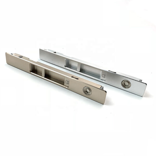 Key-Locking Recessed Touch Lock Set with Adjustable Fitting Kit