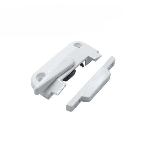 Lever-Operated Window Sash Latch with Channel Keeper Lever-Operated Window Sash Latch with Channel Keeper