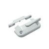 Lever-Operated Window Sash Latch with Channel Keeper