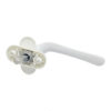 Long Curved Lever Sliding Window Handle with Oval Base