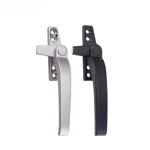 Long Curved Window Handle with Narrow Four-Hole Base Long Curved Window Handle with Narrow Four-Hole Base