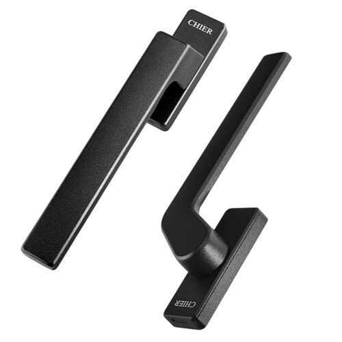 Long Flat-Lever Casement Window Handle with Narrow Rectangular Base Long Flat-Lever Casement Window Handle with Narrow Rectangular Base