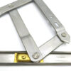 Long-Track Four-Bar Window Friction Stay with Gold-Tone Slider