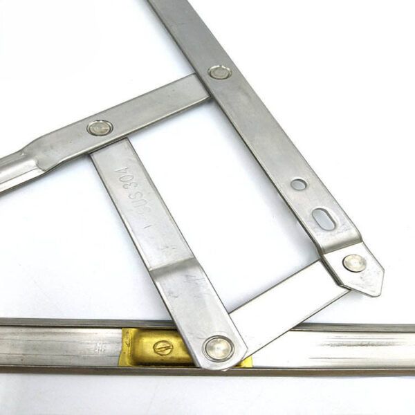 Long-Track Four-Bar Window Friction Stay with Gold-Tone Slider