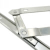 Long-Track Four-Bar Window Friction Stay with Recessed Support Arm