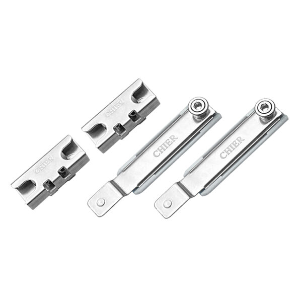 Low-Profile Roller Arm Window Stay with Twin-Slot Keeper