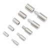 Male-and-Female Cylindrical Barrel Hinge Components for Doors