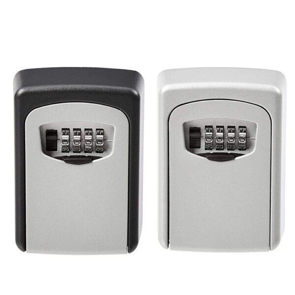 Multi-Hole Backplate Four-Dial Wall Mount Key Lock Box
