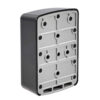 Multi-Hole Backplate Four-Dial Wall Mount Key Lock Box