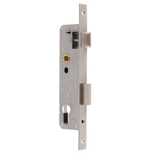 Narrow Faceplate Multipoint Door Lock Gearbox with Latch and Deadbolt