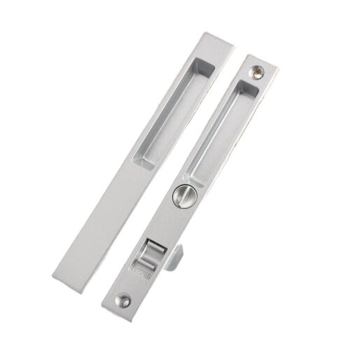 Paired-Plate Recessed Touch Lock with Slotted Turn Control