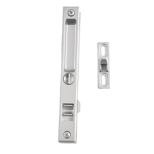 Paired-Plate Recessed Touch Lock with Slotted Turn Control