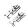 Push-Button Surface Slide Bolt with Crossbar Handle